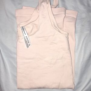 Aritzia babaton baby pink tank